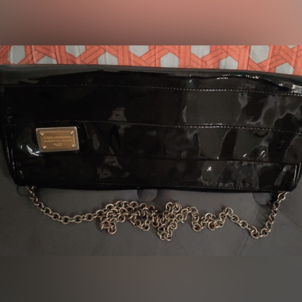 Dolce & Gabbana Black Patent Shoulder Bag - Picture 3 of 5